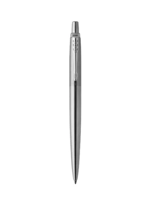 Puni prikaz Parker Jotter kemijske olovke od nehrđajućeg čelika s kromiranim detaljima.