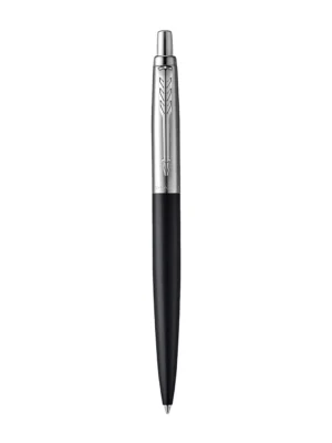 Puni prikaz Parker Jotter XL Mat crna CT kemijska olovka većeg formata.